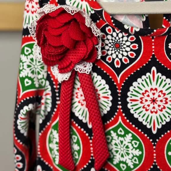 Counting Daisies Holiday Dress Girls Size 7 | Christmas Outfit - Picture 6 of 8